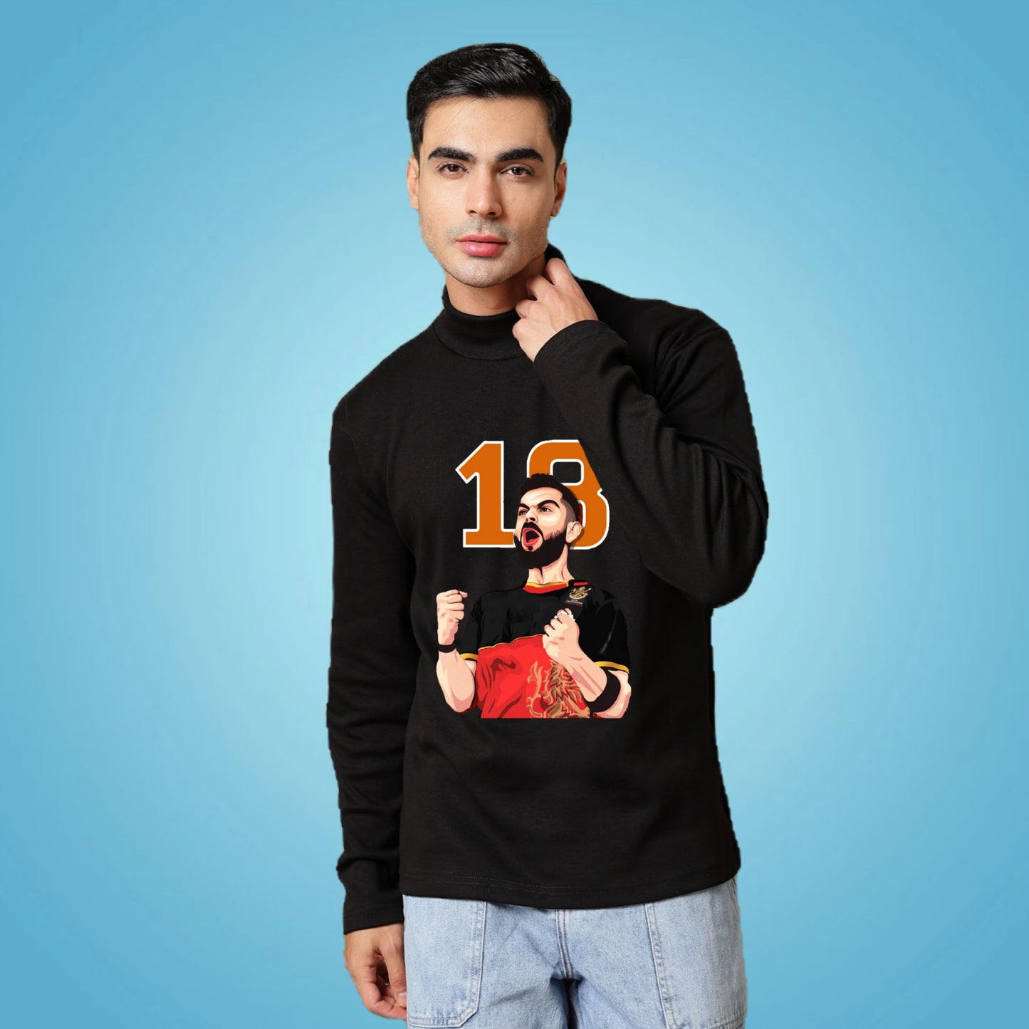 Virat Kohli RCB T-Shirt - Cricket Fan Graphic Tee