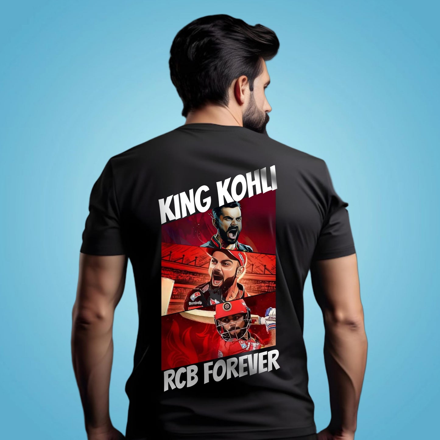 King Kohli Cricket T-Shirt - RCB Fan Jersey | Virat Kohli Merchandise